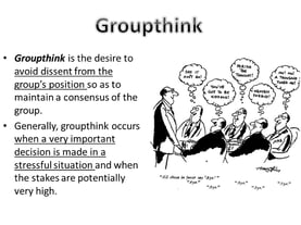 define groupthink in speech